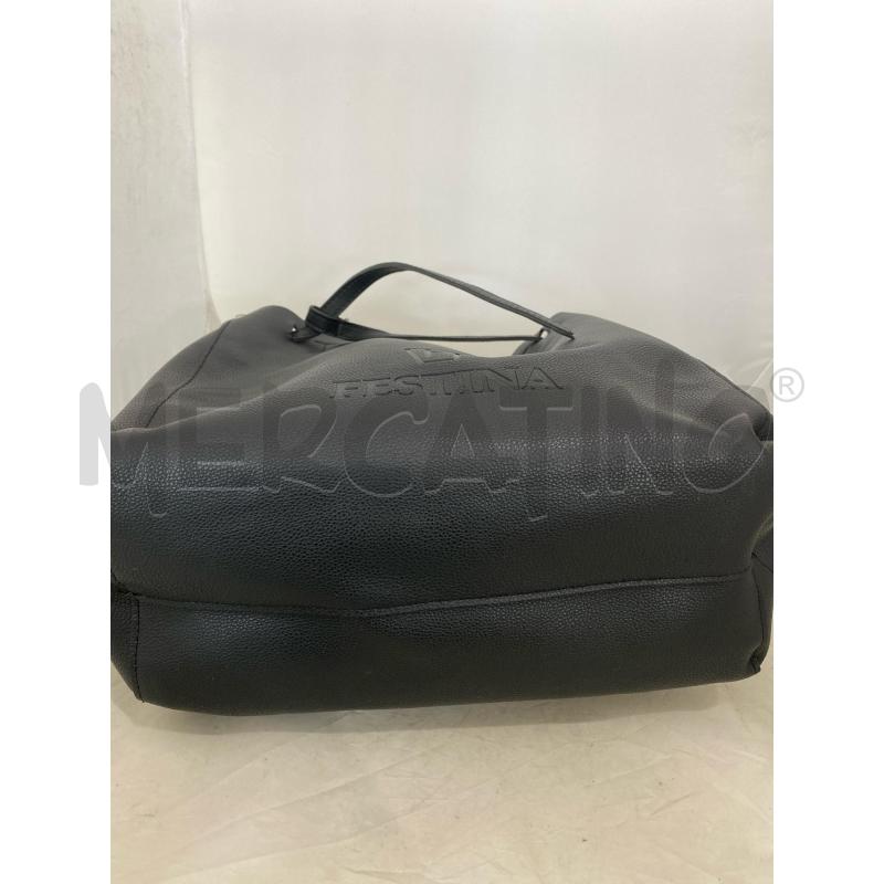 BORSA DONNA SHOPPER FESTINA NERA  | Mercatino dell'Usato Lago patria - giugliano in c. 4