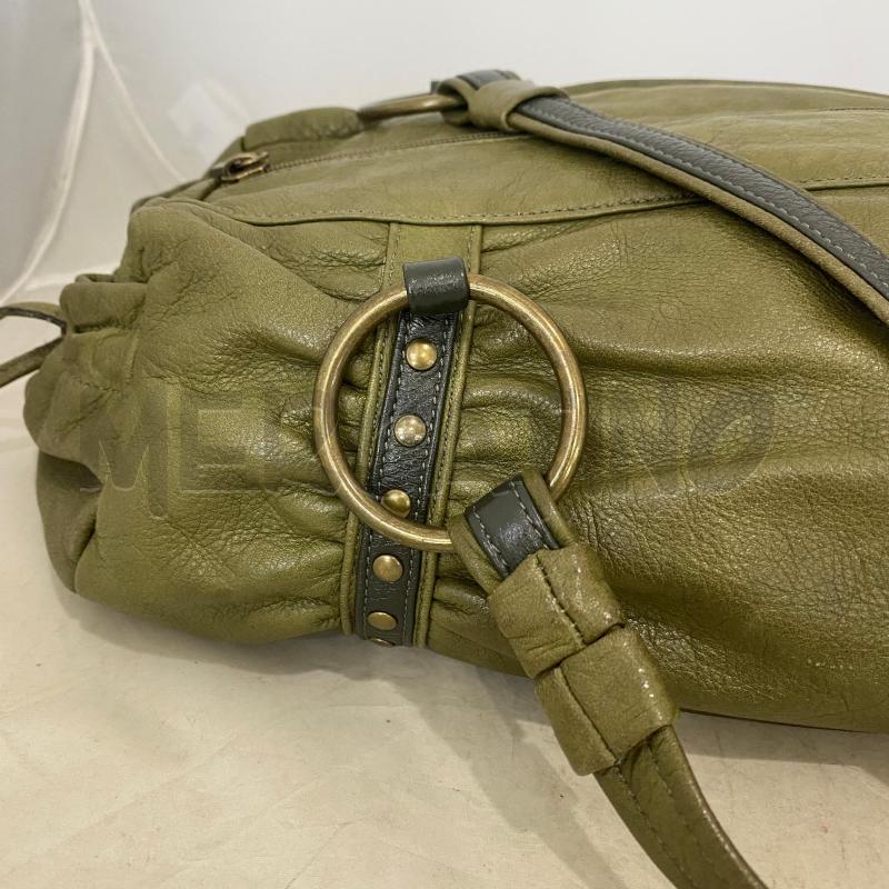 BORSA DONNA STEFEN VERDE MILITARE DIE MANICI BORCHIE PELLE | Mercatino dell'Usato Lago patria - giugliano in c. 2
