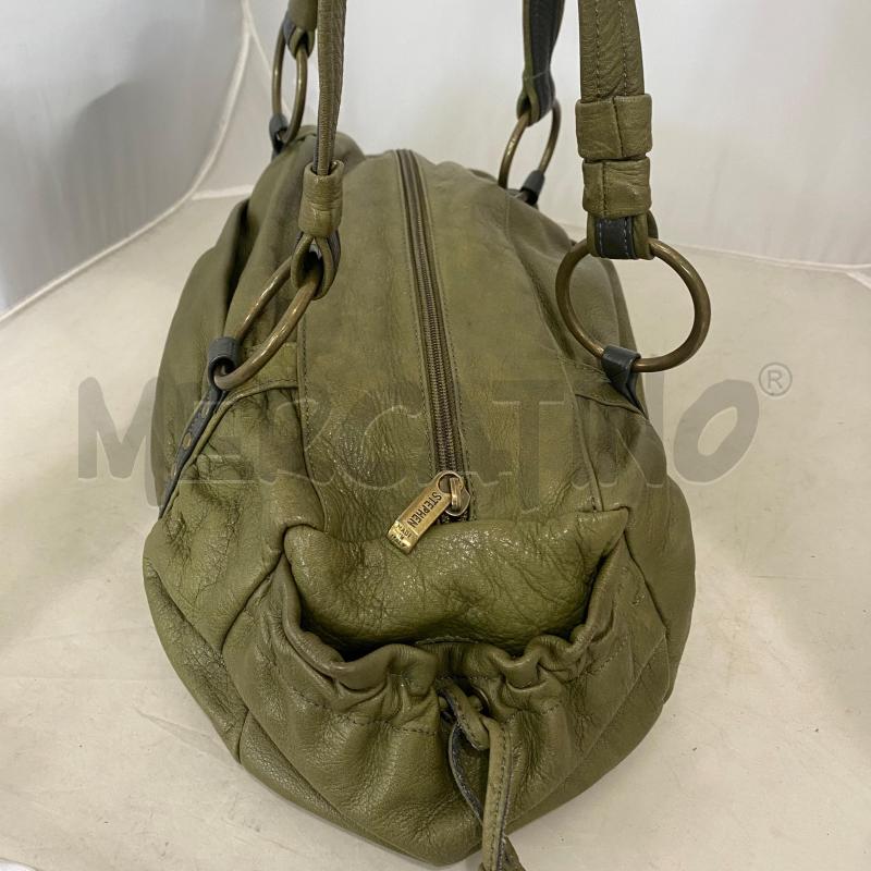 BORSA DONNA STEFEN VERDE MILITARE DIE MANICI BORCHIE PELLE | Mercatino dell'Usato Lago patria - giugliano in c. 5