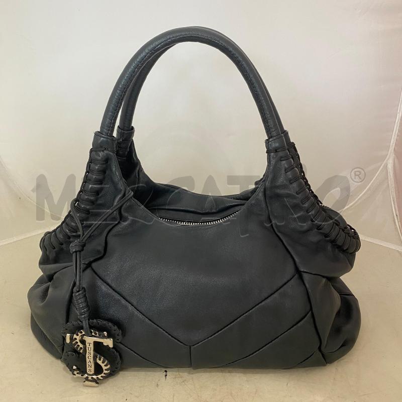 BORSA DONNA TUSCASN PELLE MORBIDA DUE MANICI CON CIONDOLO  | Mercatino dell'Usato Lago patria - giugliano in c. 1