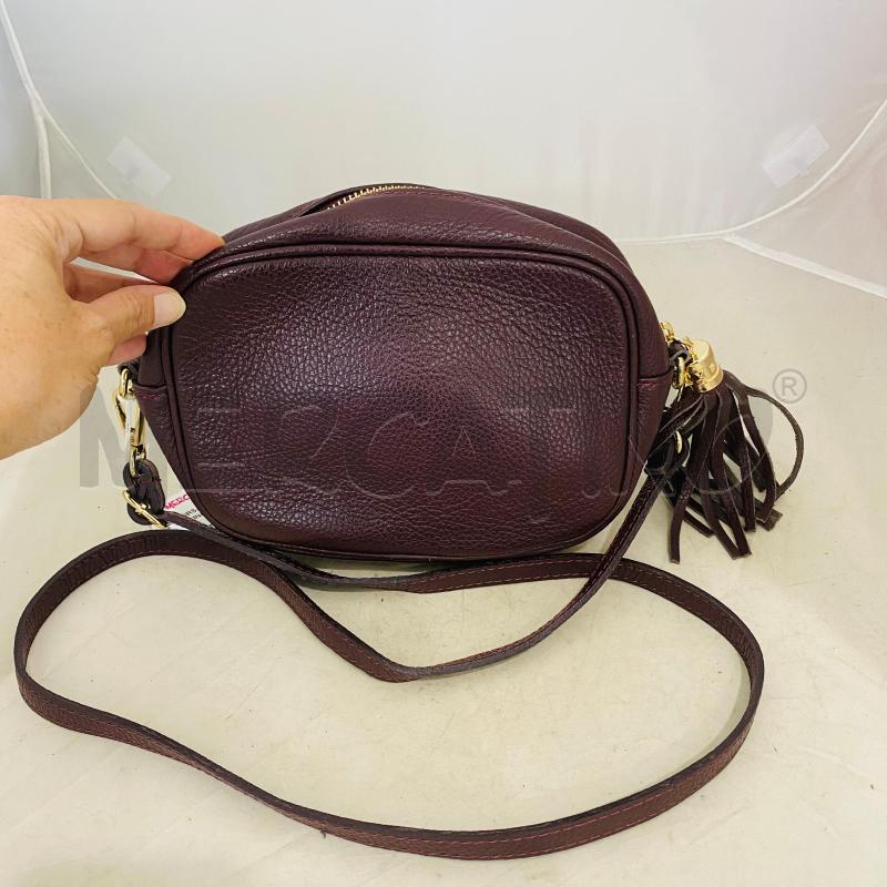 BORSA DONNA VERA PELLE VINACCIO PICCOLA ZIP DORATA | Mercatino dell'Usato Lago patria - giugliano in c. 1