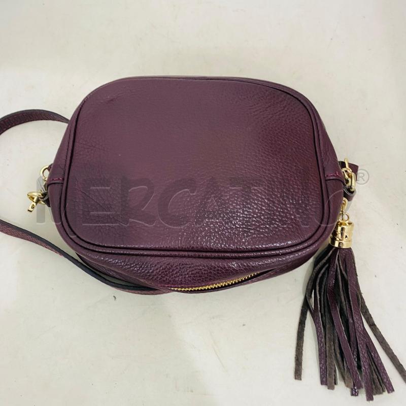 BORSA DONNA VERA PELLE VINACCIO PICCOLA ZIP DORATA | Mercatino dell'Usato Lago patria - giugliano in c. 4