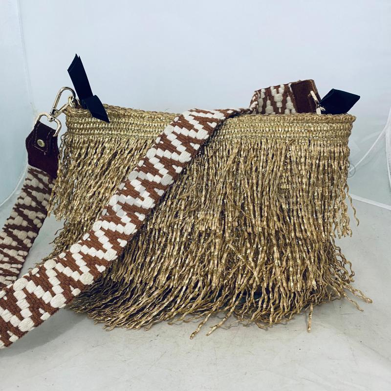 BORSA DONNA VIA MAIL BAG DORATA CON FRANGIA | Mercatino dell'Usato Lago patria - giugliano in c. 1