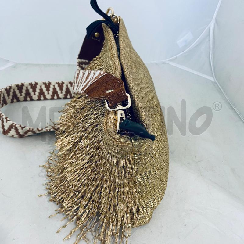 BORSA DONNA VIA MAIL BAG DORATA CON FRANGIA | Mercatino dell'Usato Lago patria - giugliano in c. 3