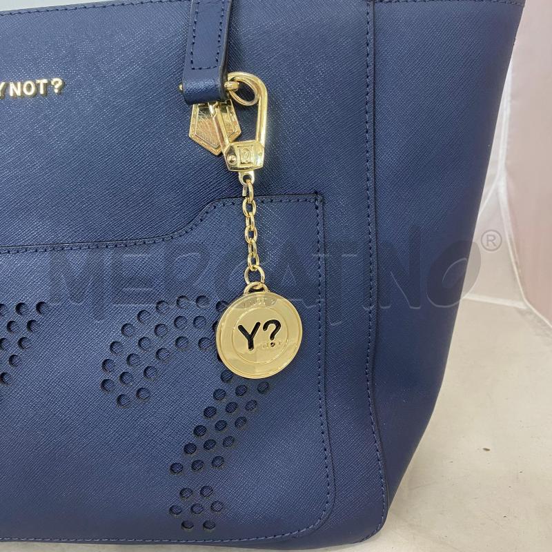 BORSA DONNA YNOT? BLU DUE MANICI  | Mercatino dell'Usato Lago patria - giugliano in c. 2