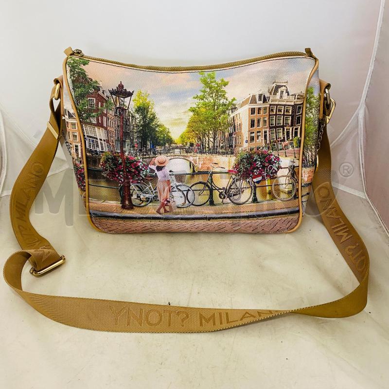 BORSA DONNA Y?NOT STAMPA CITTÀ CON TRACOLLA | Mercatino dell'Usato Lago patria - giugliano in c. 1