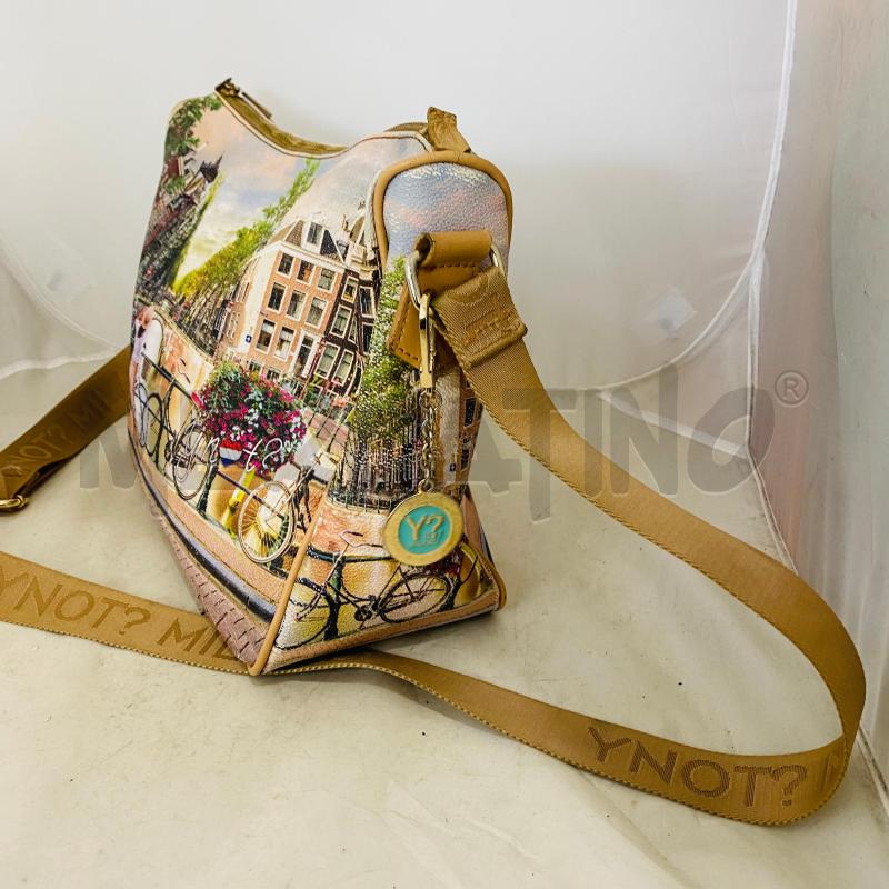 BORSA DONNA Y?NOT STAMPA CITTÀ CON TRACOLLA | Mercatino dell'Usato Lago patria - giugliano in c. 2