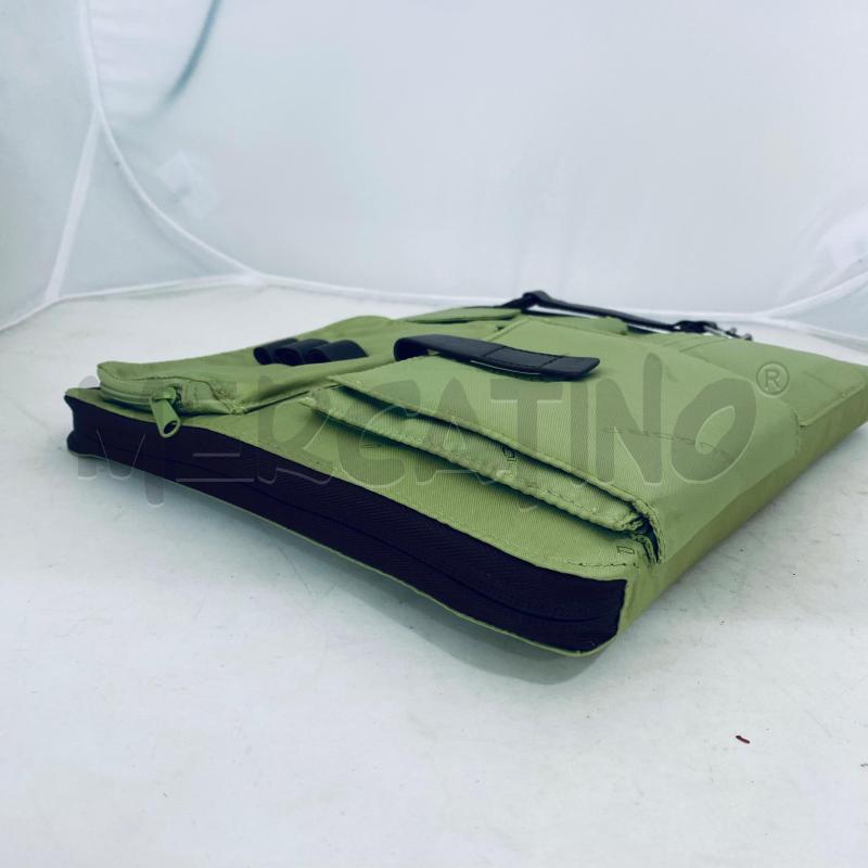 BORSA UOMO PORTA PC PORTATIL PIQUADRO MARRONE VERDE | Mercatino dell'Usato Lago patria - giugliano in c. 2