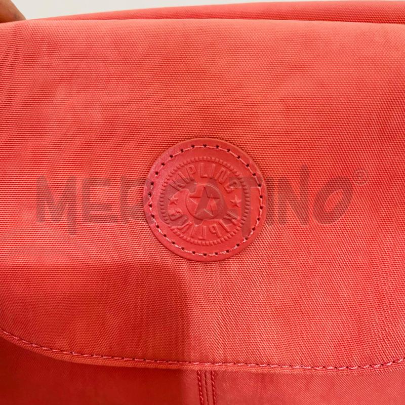 BORSETTA DONNA KIPLING ROSA SALMONE TESSUTO TRACOLLA CON ACCESSORIO PANNA | Mercatino dell'Usato Lago patria - giugliano in c. 3