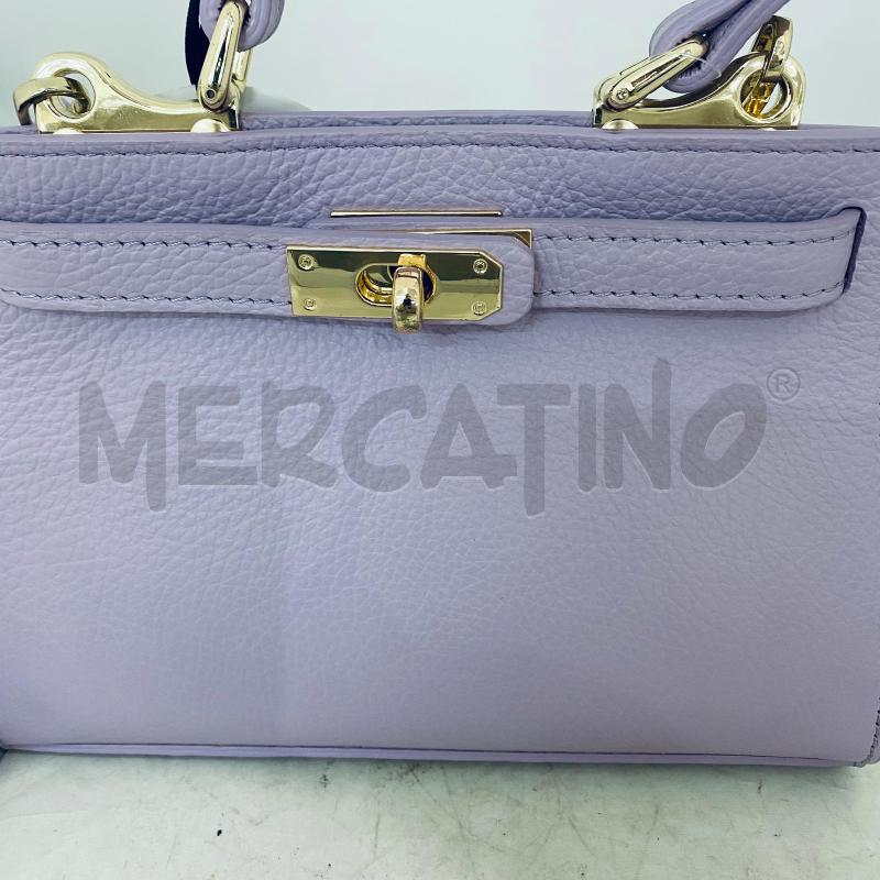 BORSETTA DONNA STILE KELLY LILLA PELLE MANICO CON TRACOLLA | Mercatino dell'Usato Lago patria - giugliano in c. 2