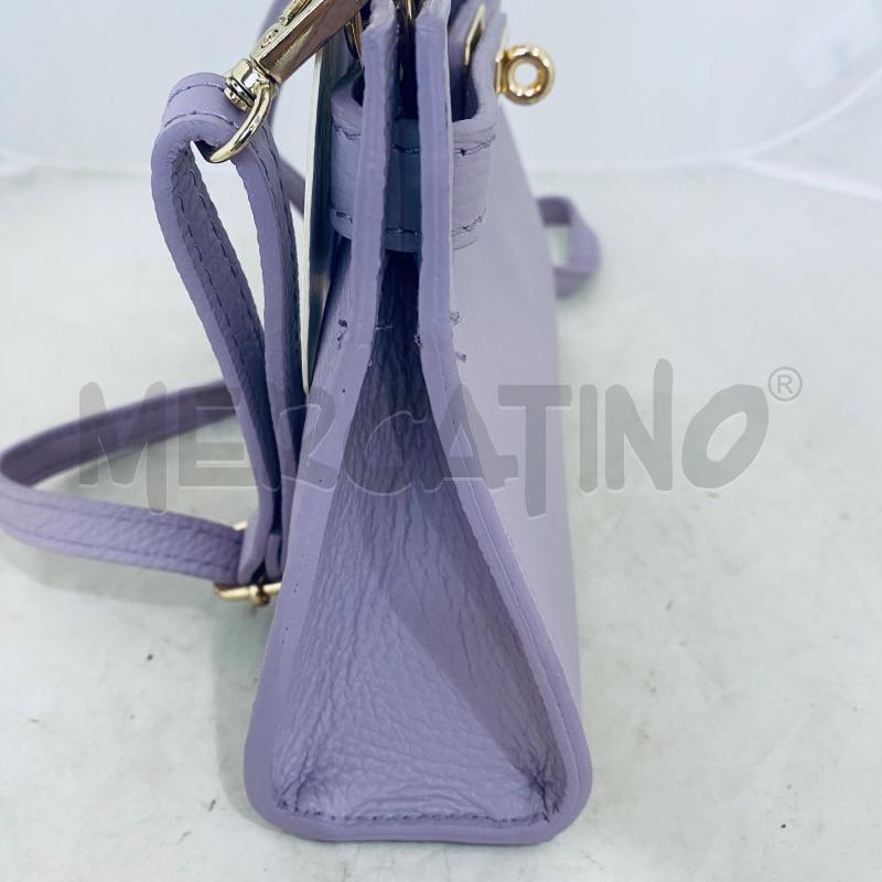 BORSETTA DONNA STILE KELLY LILLA PELLE MANICO CON TRACOLLA | Mercatino dell'Usato Lago patria - giugliano in c. 3