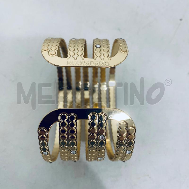 BRACCIALE BOCCADAMO MOD SCHIAVA DORATO CON ZIRCONI | Mercatino dell'Usato Lago patria - giugliano in c. 3