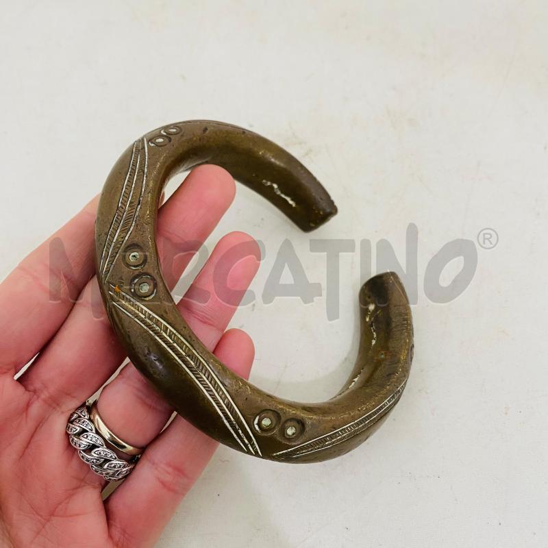 BRACCIALE BRONZO AFRICANO CON INTARSI | Mercatino dell'Usato Lago patria - giugliano in c. 2