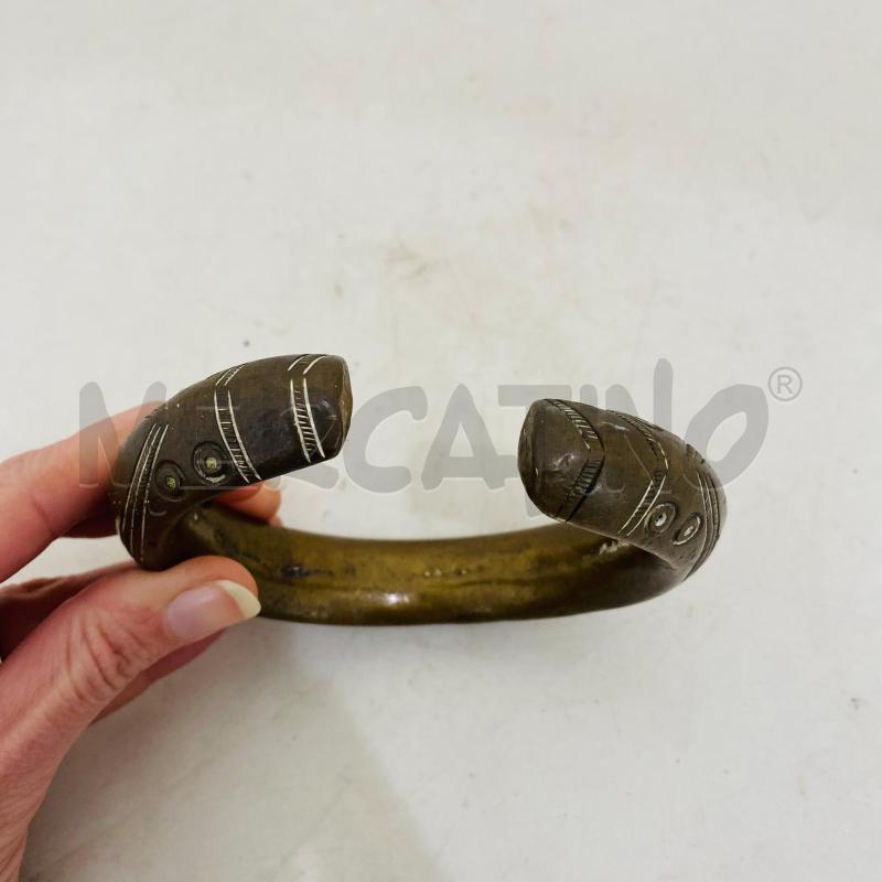 BRACCIALE BRONZO AFRICANO CON INTARSI | Mercatino dell'Usato Lago patria - giugliano in c. 3