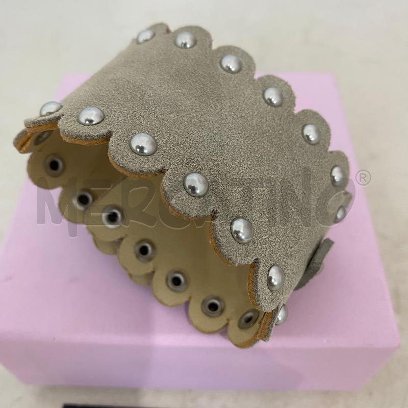 BRACCIALE COCCINELLE SCAMOSCIATO BEIGE CON BORCHIE | Mercatino dell'Usato Lago patria - giugliano in c. 2