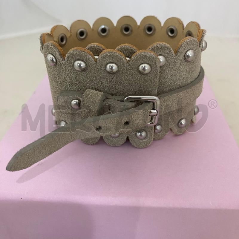 BRACCIALE COCCINELLE SCAMOSCIATO BEIGE CON BORCHIE | Mercatino dell'Usato Lago patria - giugliano in c. 3