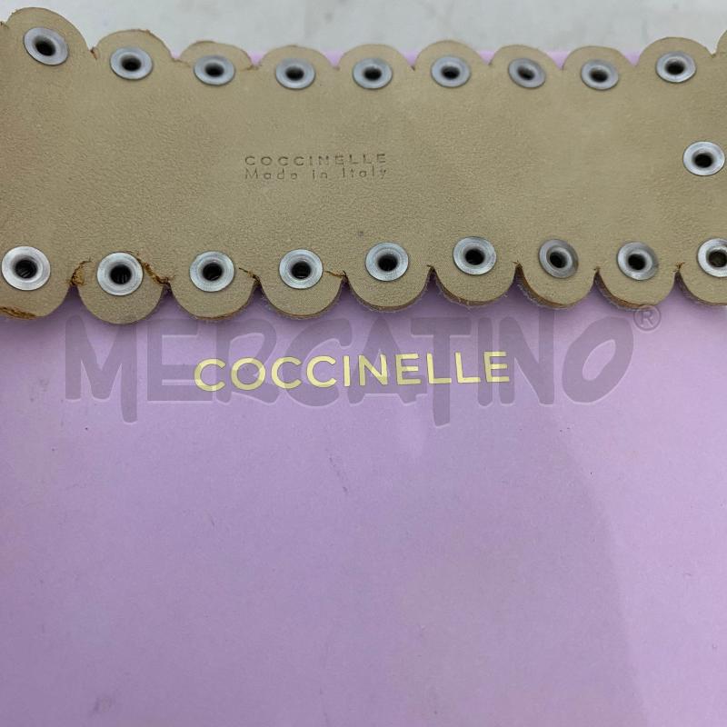 BRACCIALE COCCINELLE SCAMOSCIATO BEIGE CON BORCHIE | Mercatino dell'Usato Lago patria - giugliano in c. 4