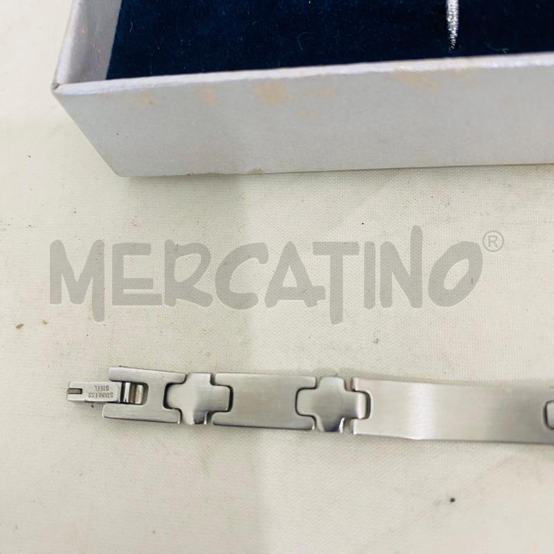 BRACCIALE ELEMENTI ACCIAIO MICRO STELLINE | Mercatino dell'Usato Lago patria - giugliano in c. 4