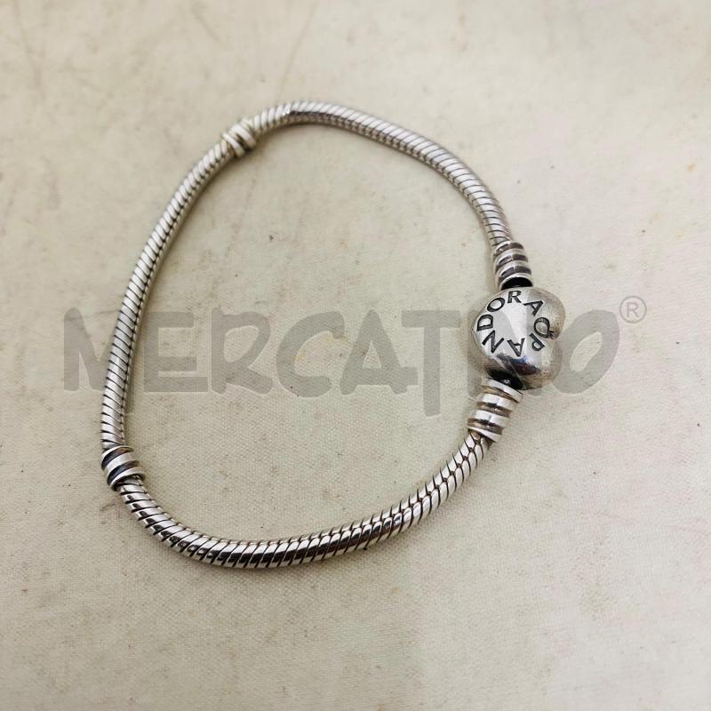 BRACCIALE PANDORA ARG925 CHIUSURA CUORE | Mercatino dell'Usato Lago patria - giugliano in c. 3