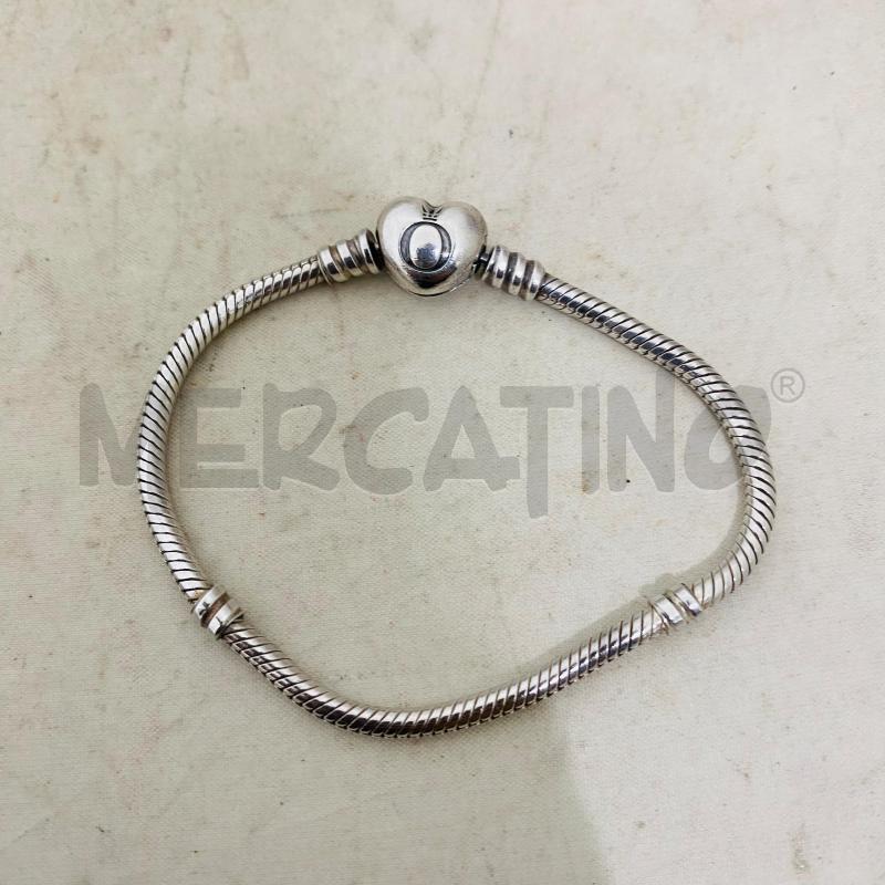 BRACCIALE PANDORA ARG925 CHIUSURA CUORE | Mercatino dell'Usato Lago patria - giugliano in c. 4