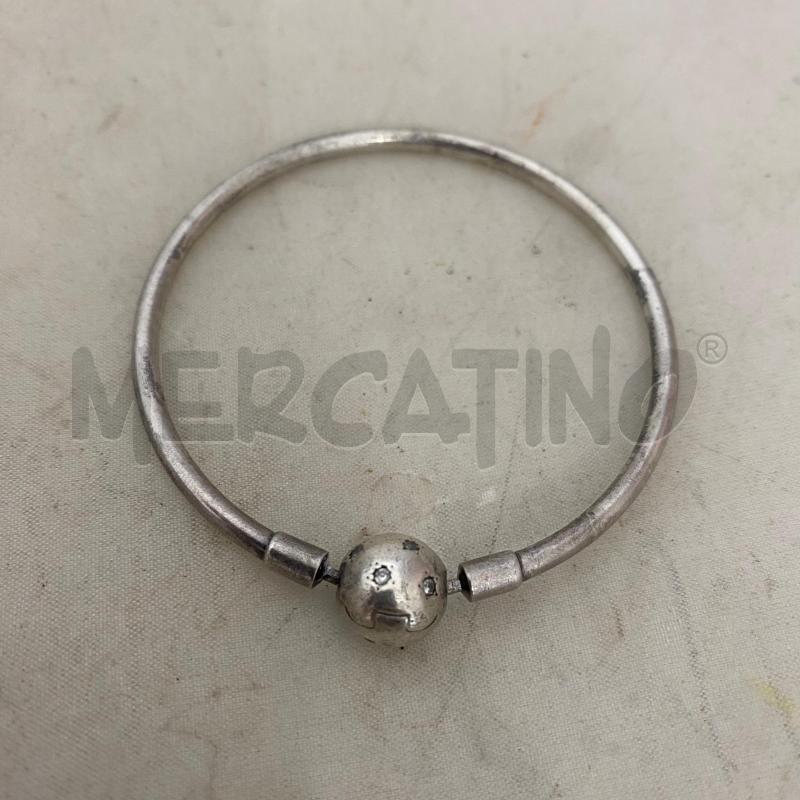 BRACCIALE PANDORA RIGIDO CHIUSURA CON BRILLANTINI | Mercatino dell'Usato Lago patria - giugliano in c. 1