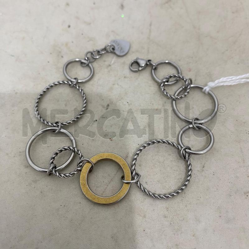 BRACCIALE SAGAPÒ ACCIAIO CERCHI | Mercatino dell'Usato Lago patria - giugliano in c. 1