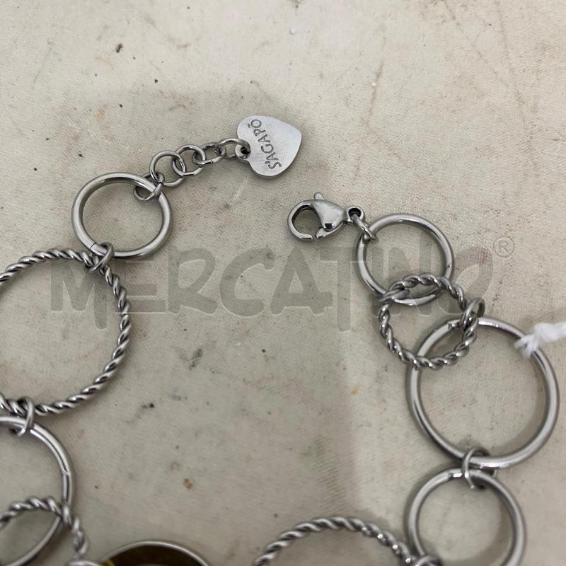 BRACCIALE SAGAPÒ ACCIAIO CERCHI | Mercatino dell'Usato Lago patria - giugliano in c. 4