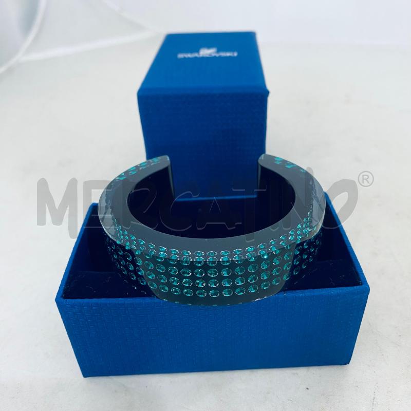 BRACCIALE SWAROSKIRIGIDO RESINA VERDE | Mercatino dell'Usato Lago patria - giugliano in c. 1