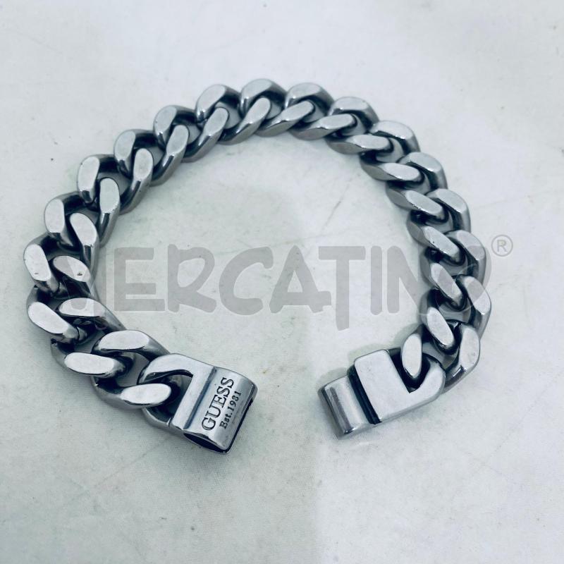 BRACCIALE UOMO GUESS CATENA PIATTA  | Mercatino dell'Usato Lago patria - giugliano in c. 2