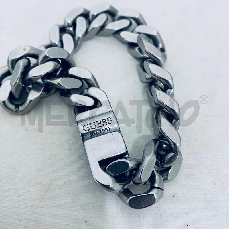 BRACCIALE UOMO GUESS CATENA PIATTA  | Mercatino dell'Usato Lago patria - giugliano in c. 4