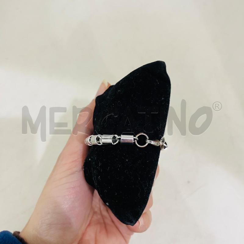 BRACCIALE YOMO ACCIAIO ELEMENTI TUBOLARI ROSA DEI VENTI SMALTATA | Mercatino dell'Usato Lago patria - giugliano in c. 4