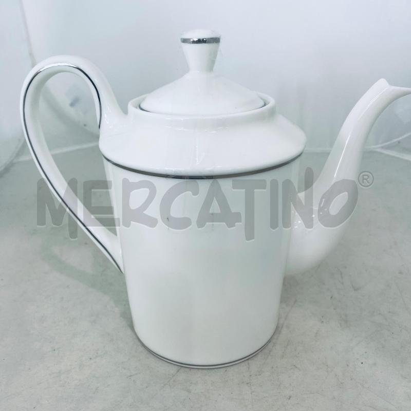 CAFFETTIERA RICHARD GINORI 1735 BONE CHINA ANTINEA FILO PLATINO | Mercatino dell'Usato Lago patria - giugliano in c. 1