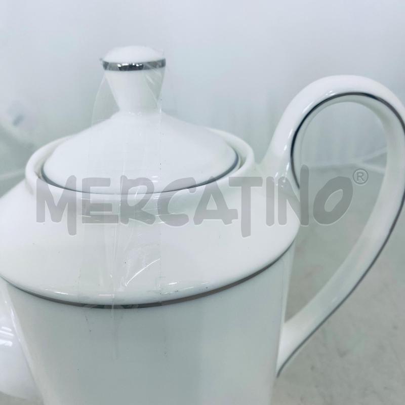 CAFFETTIERA RICHARD GINORI 1735 BONE CHINA ANTINEA FILO PLATINO | Mercatino dell'Usato Lago patria - giugliano in c. 4