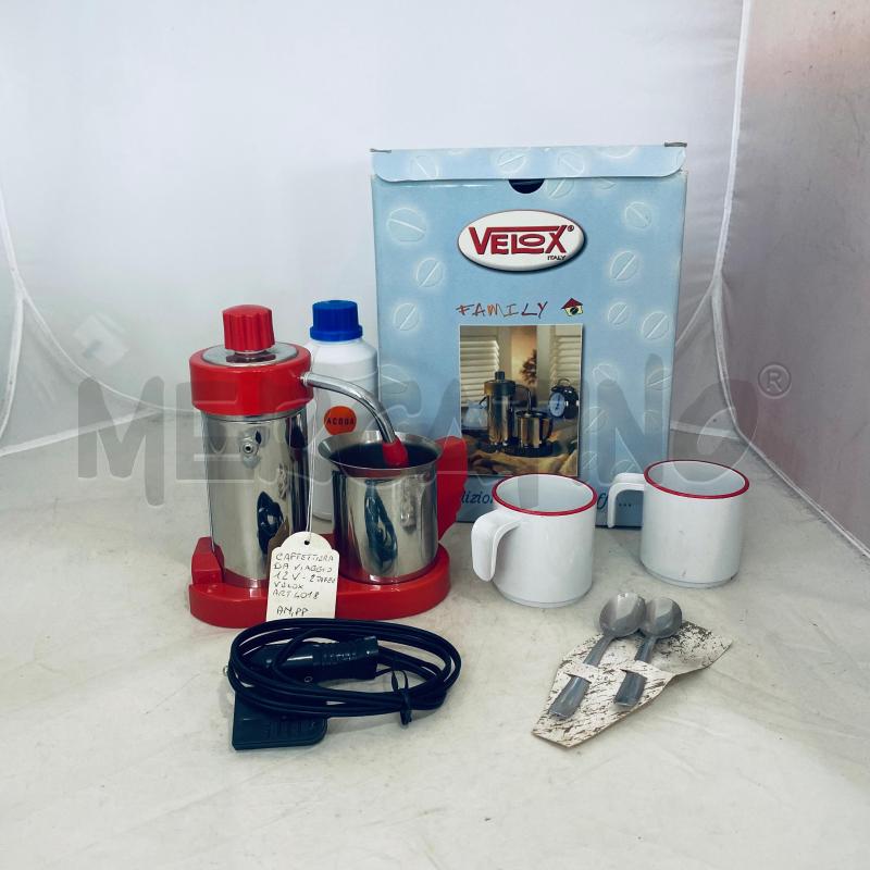 CAFFETTIERA VELOX GRIGIA E ROSSA | Mercatino dell'Usato Lago patria - giugliano in c. 1