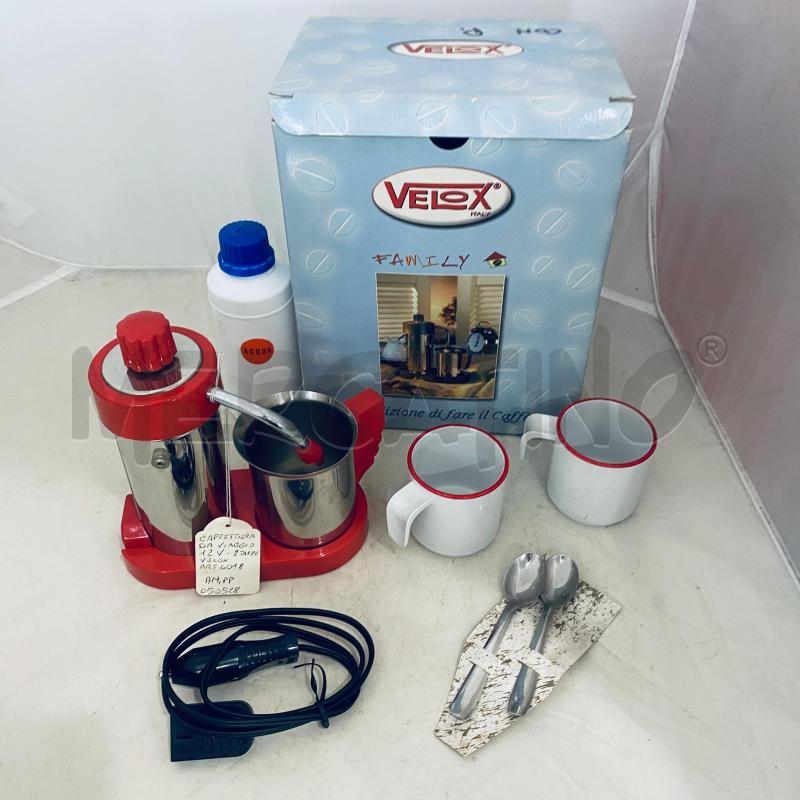 CAFFETTIERA VELOX GRIGIA E ROSSA | Mercatino dell'Usato Lago patria - giugliano in c. 2
