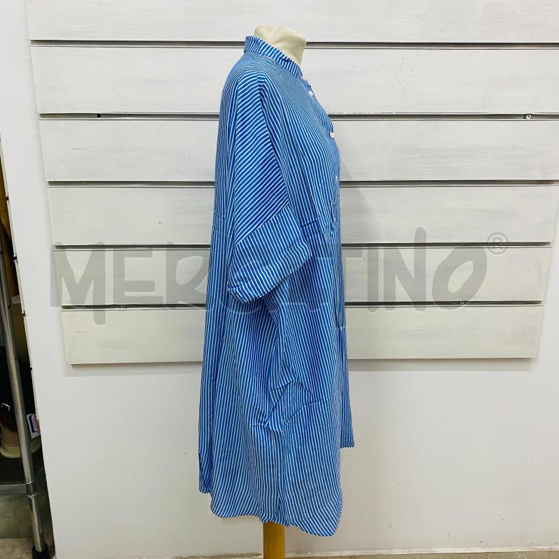 CAMICIA ABITO DONNA STORIES RIGHE BIANCHE AZZURRE | Mercatino dell'Usato Lago patria - giugliano in c. 3
