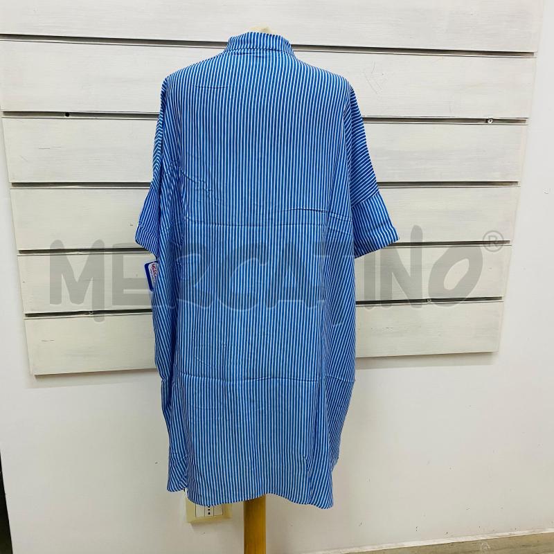 CAMICIA ABITO DONNA STORIES RIGHE BIANCHE AZZURRE | Mercatino dell'Usato Lago patria - giugliano in c. 4