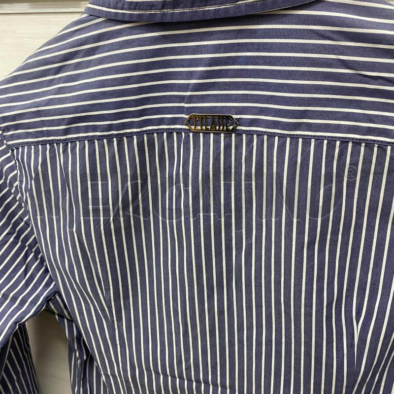 CAMICIA DONNA 1CLASSE BLU RIGHE BIANCHE | Mercatino dell'Usato Lago patria - giugliano in c. 3