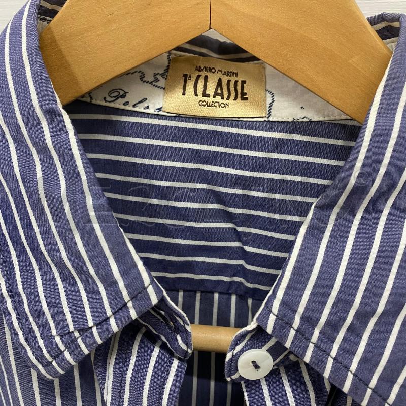 CAMICIA DONNA 1CLASSE BLU RIGHE BIANCHE | Mercatino dell'Usato Lago patria - giugliano in c. 4