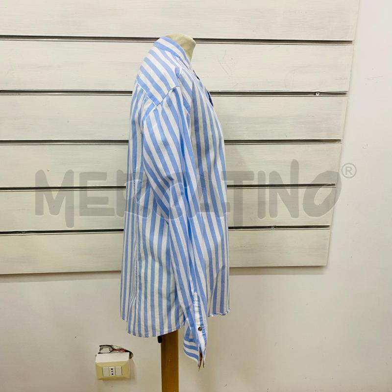 CAMICIA DONNA ALESSANDRO LAMURA RIGA AZZURRO BIANCO INTERNO FIORI | Mercatino dell'Usato Lago patria - giugliano in c. 4
