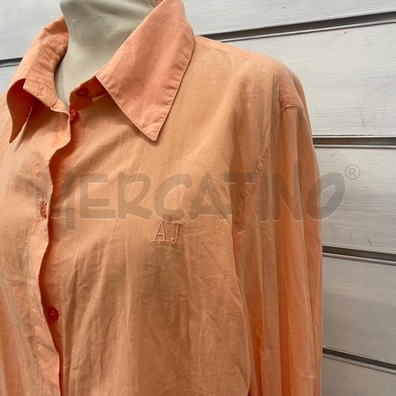 CAMICIA DONNA ARMANI JEANS  ARANCIO STEMMA SUL PETTO | Mercatino dell'Usato Lago patria - giugliano in c. 2