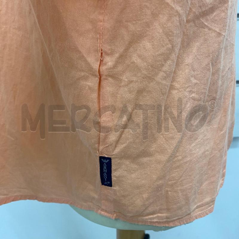 CAMICIA DONNA ARMANI JEANS  ARANCIO STEMMA SUL PETTO | Mercatino dell'Usato Lago patria - giugliano in c. 3
