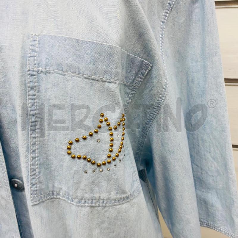 CAMICIA DONNA DENIM FERRONI B.CHIARO BORCHIETTE | Mercatino dell'Usato Lago patria - giugliano in c. 2