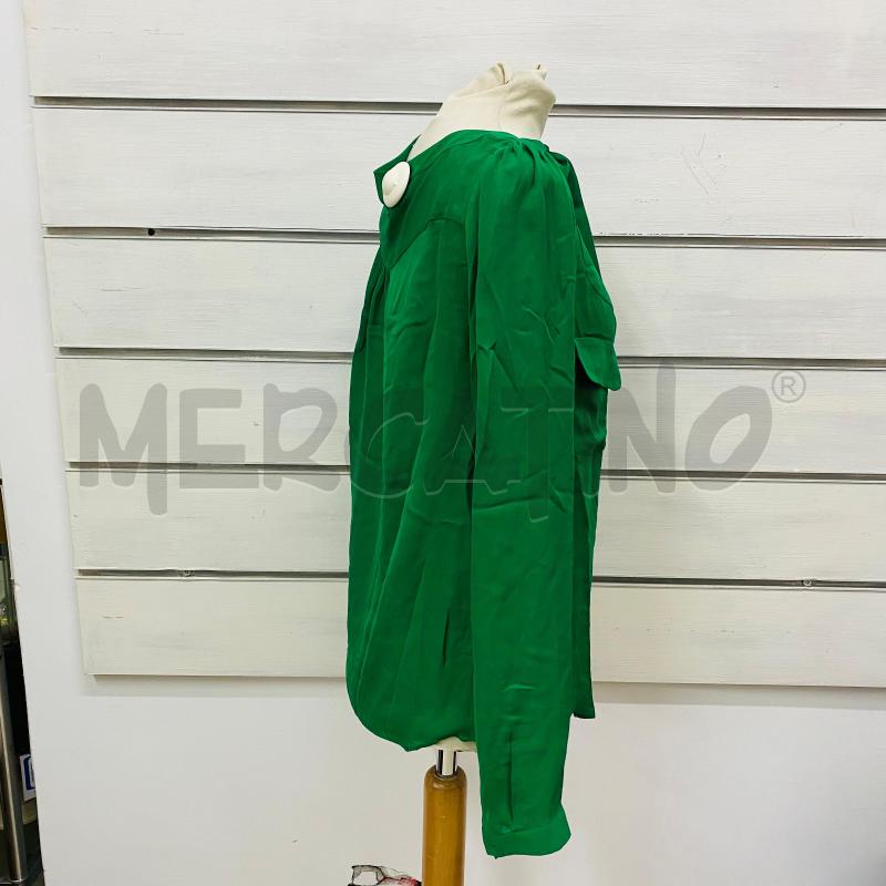 CAMICIA DONNA DSQUARED VERDE PRATO 100% SETA SCOLLO NODO | Mercatino dell'Usato Lago patria - giugliano in c. 3