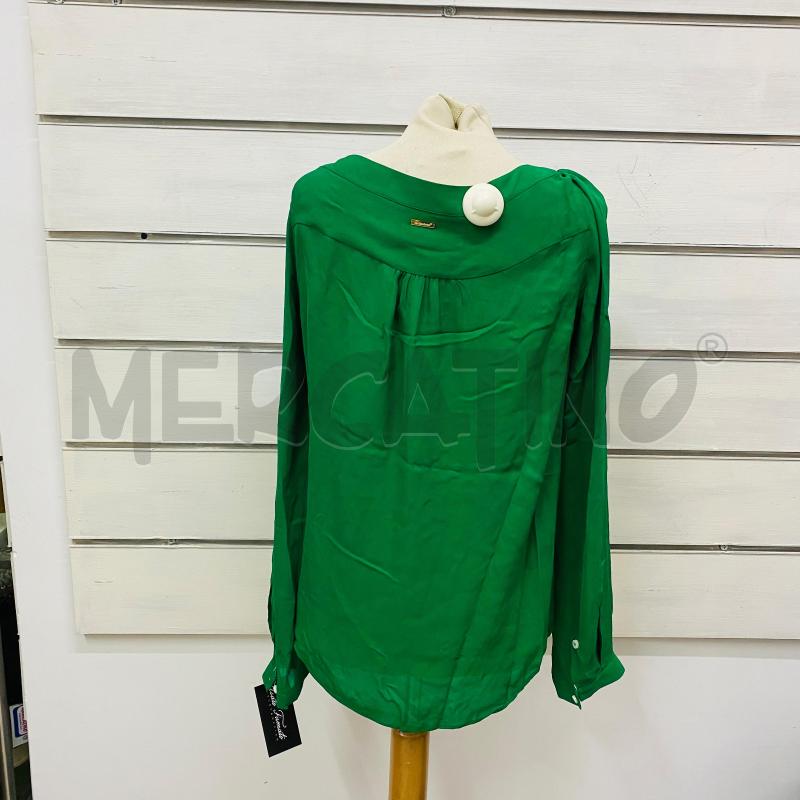 CAMICIA DONNA DSQUARED VERDE PRATO 100% SETA SCOLLO NODO | Mercatino dell'Usato Lago patria - giugliano in c. 4