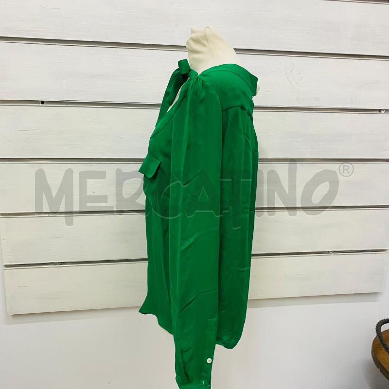 CAMICIA DONNA DSQUARED VERDE PRATO 100% SETA SCOLLO NODO | Mercatino dell'Usato Lago patria - giugliano in c. 5