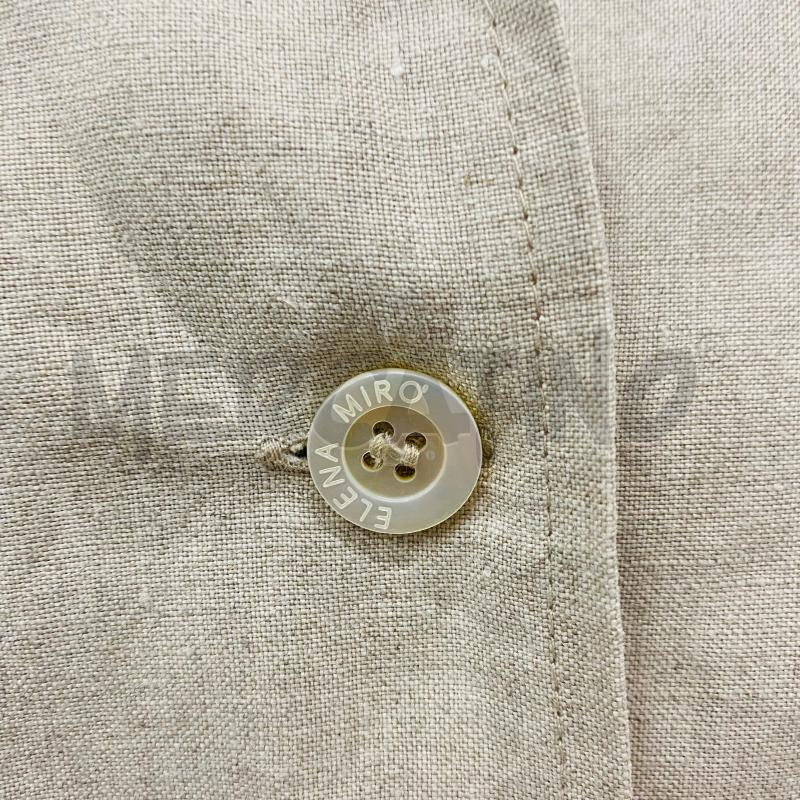 CAMICIA DONNA ELENA MIRO LINO BEIGE MEZZA MANICA BOTTONI  | Mercatino dell'Usato Lago patria - giugliano in c. 3