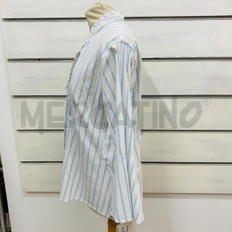 CAMICIA DONNA EMME MARELLA RIGA AZZURRO BIANCO | Mercatino dell'Usato Lago patria - giugliano in c. 5