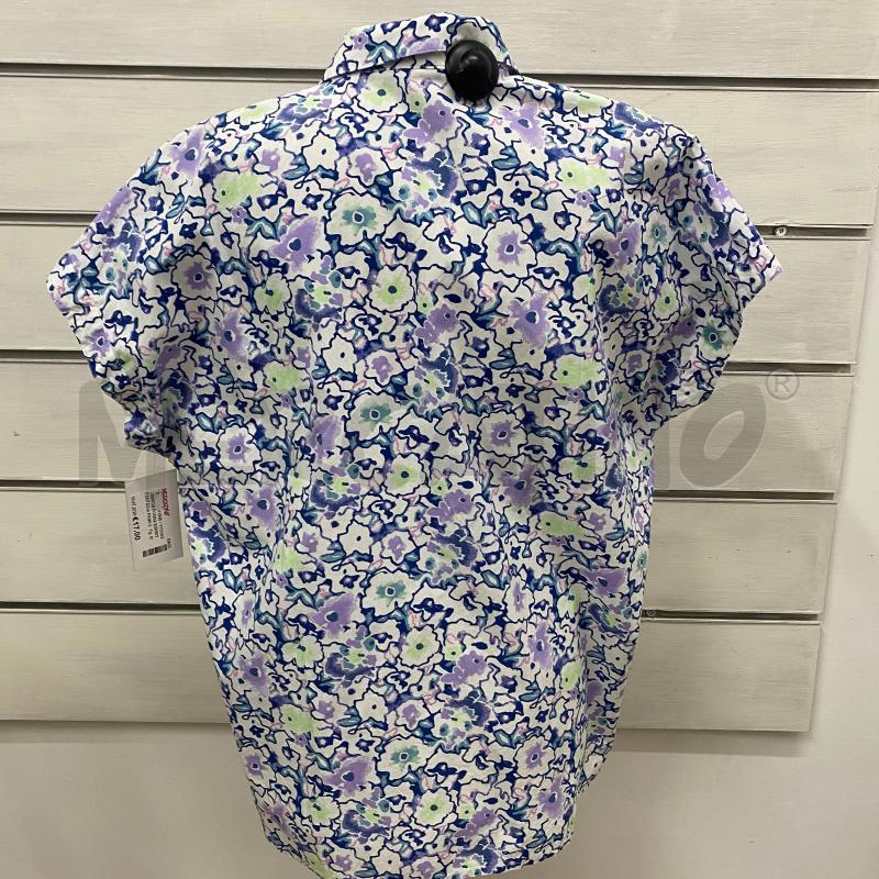 CAMICIA DONNA ESPRIT FANTASIA FIORI VIAOLA BLU | Mercatino dell'Usato Lago patria - giugliano in c. 4