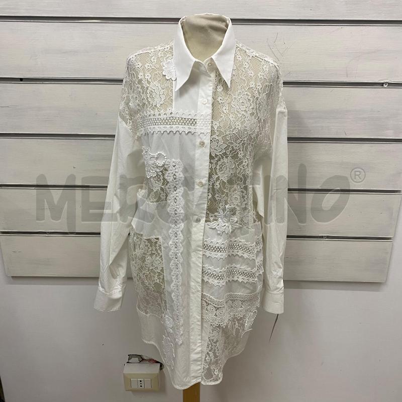 CAMICIA DONNA GOLDEN GOOSE DELUXE BIANCA PIZZO VENEZIANO  | Mercatino dell'Usato Lago patria - giugliano in c. 1